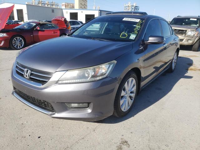 1HGCR2F81FA221364 - 2015 HONDA ACCORD EXL GRAY photo 2