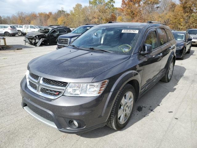 3C4PDDDG5ET141206 - 2014 DODGE JOURNEY LI CHARCOAL photo 2