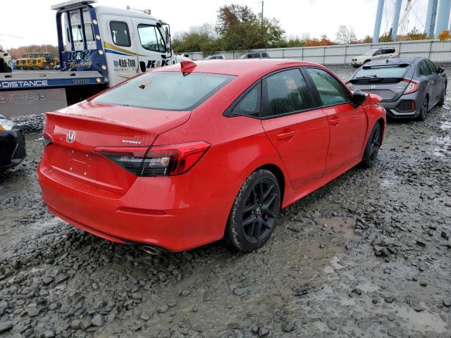 2HGFE2F56NH546316 - 2022 HONDA CIVIC SPOR 红色 照片 4