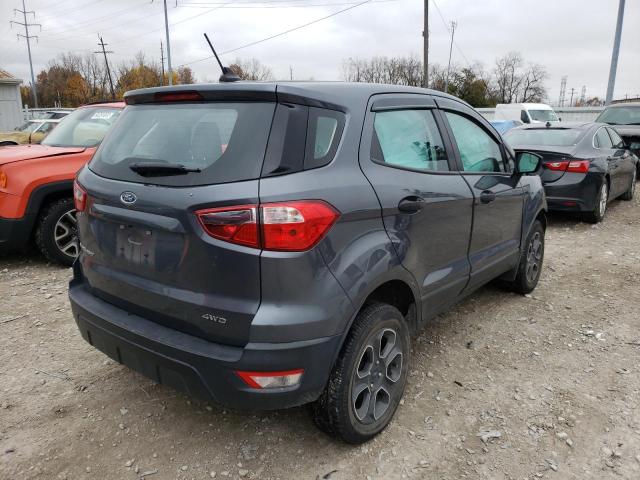 MAJ6S3FL6LC316454 - 2020 FORD ECOSPORT S GRAY photo 4