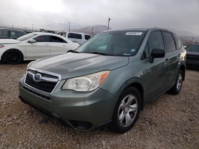 JF2SJAAC6EH433398 - 2014 SUBARU FORESTER GREEN photo 2