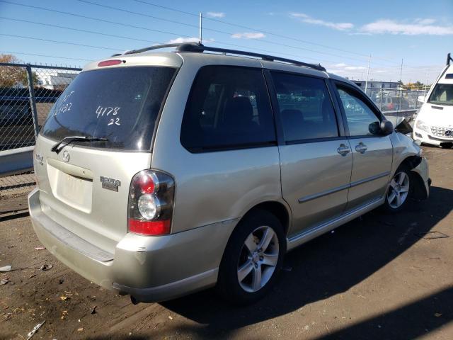 JM3LW28J540508353 - 2004 MAZDA MPV WAGON GOLD photo 4