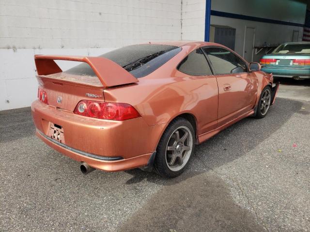 JH4DC53015S800589 - 2005 ACURA RSX TYPE-S ORANGE photo 4