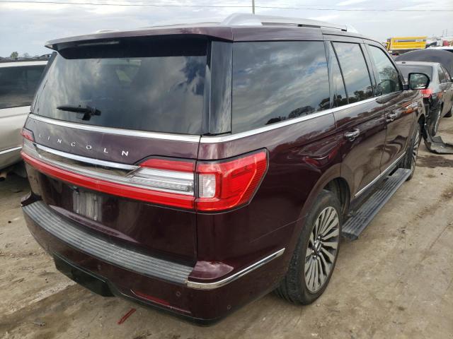 5LMJJ2LT2KEL25007 - 2019 LINCOLN NAVIGATOR 栗色 照片 4