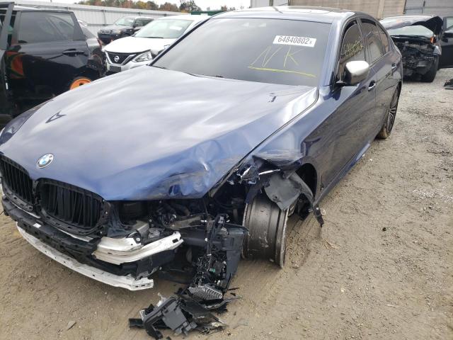 WBAJB9C58KB464961 - 2019 BMW M550XI BLUE photo 9