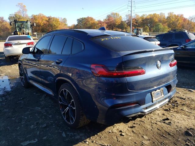 5YMUJ0C08LLU67171 - 2020 BMW X4 M COMPE BLUE photo 3