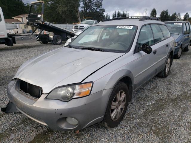 4S4BP61C457391390 - 2005 SUBARU LEGACY OUT SILVER photo 2