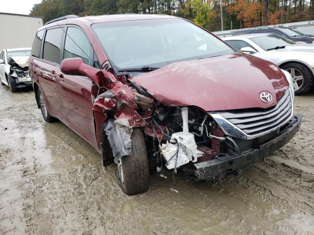 5TDYK3DC7ES457993 - 2014 TOYOTA SIENNA L BURGUNDY photo 1