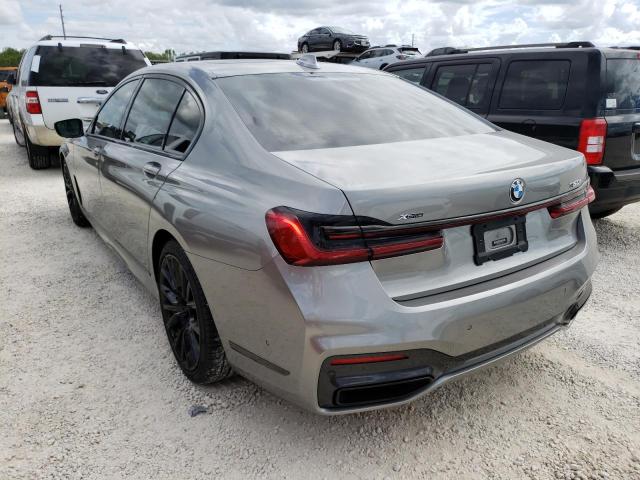 WBA7U2C01NCG79440 - 2022 BMW 750 XI GRAY photo 3