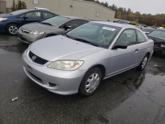 1HGEM22135L011710 - 2005 HONDA CIVIC DX V SILVER photo 2