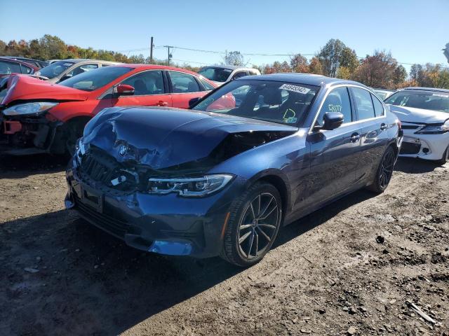 WBA5R7C51KAJ83740 - 2019 BMW 330XI BLUE photo 2