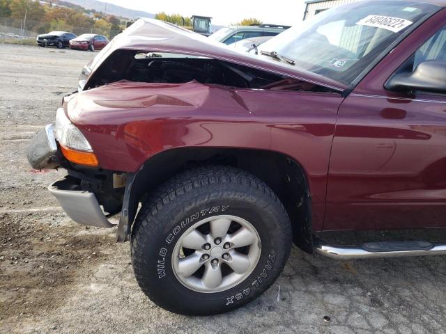 1D7HG48NX3S219133 - 2003 DODGE DAKOTA QUA MAROON photo 9