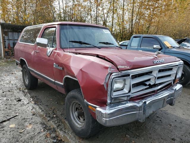 3B4GW02Y1JM839134 - 1988 DODGE RAMCHARGER RED photo 1