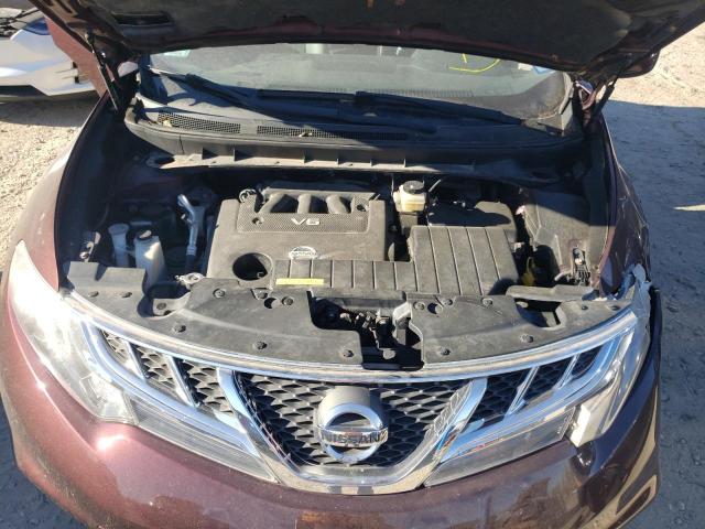 JN8AZ1MW3EW519261 - 2014 NISSAN MURANO S MAROON photo 7