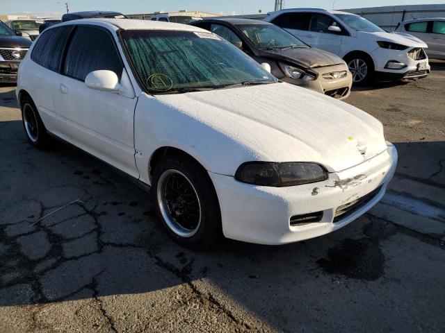 2HGEH2346NH555354 - 1992 HONDA CIVIC CX WHITE photo 1