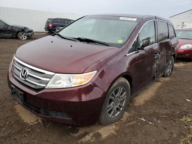 5FNRL5H46CB101441 - 2012 HONDA ODYSSEY EX MAROON photo 2