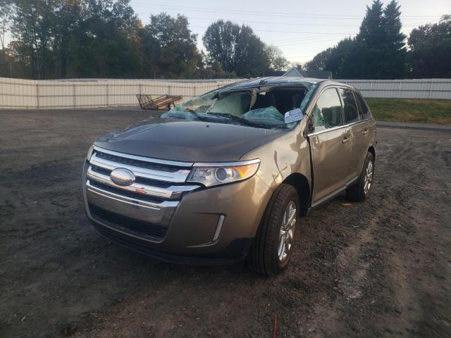 2FMDK3KC8DBA62606 - 2013 FORD EDGE LIMIT GRAY photo 2