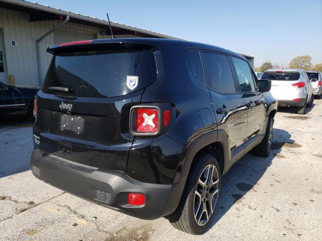 ZACNJBAB9LPL76545 - 2020 JEEP RENEGADE S BLACK photo 4