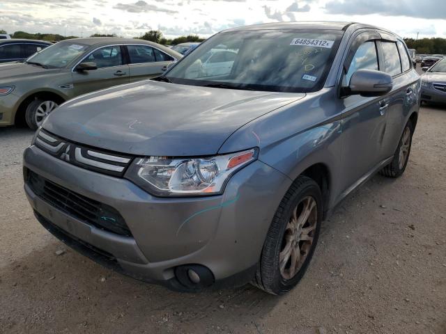 JA4AD3A30EZ019079 - 2014 MITSUBISHI OUTLANDER GRAY photo 2