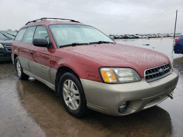 4S3BH675037656491 - 2003 SUBARU LEGACY OUT RED photo 1