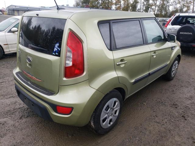 KNDJT2A5XC7466578 - 2012 KIA SOUL GREEN photo 4