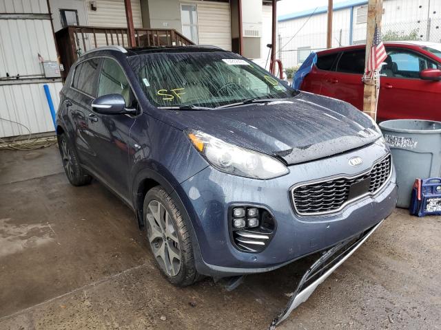 KNDPRCA63H7097514 - 2017 KIA SPORTAGE S BLUE photo 1