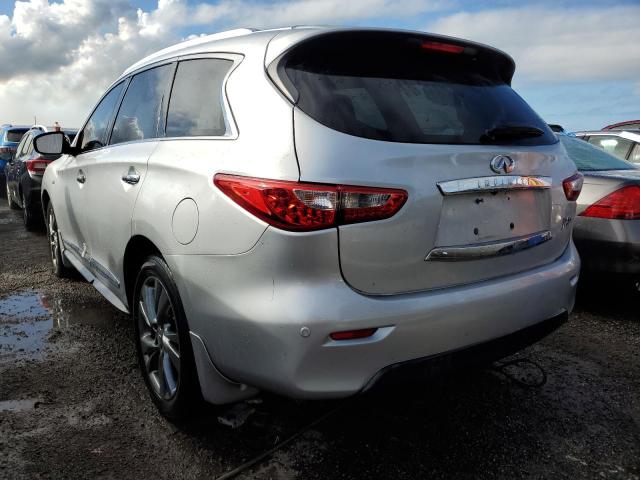 5N1AL0MN9DC304350 - 2013 INFINITI JX35 SILVER photo 3