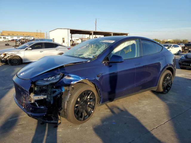 7SAYGDEEXNF480084 - 2022 TESLA MODEL Y أزرق صورة 1