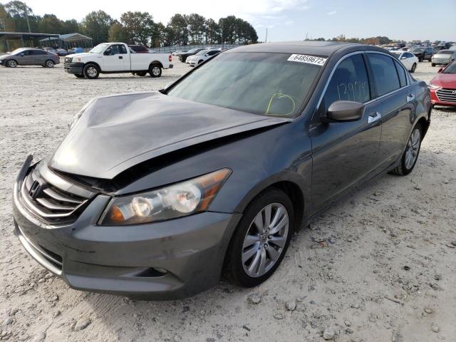 1HGCP3F88BA009065 - 2011 HONDA ACCORD EXL GRAY photo 2