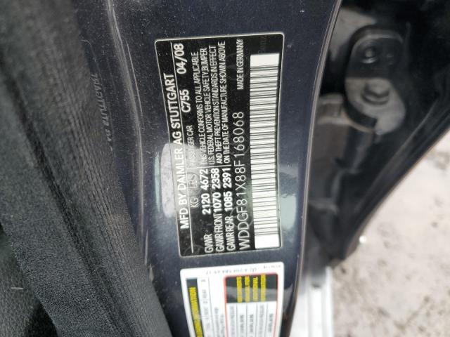 WDDGF81X88F168068 - 2008 MERCEDES-BENZ C 300 4MAT GRAY photo 10