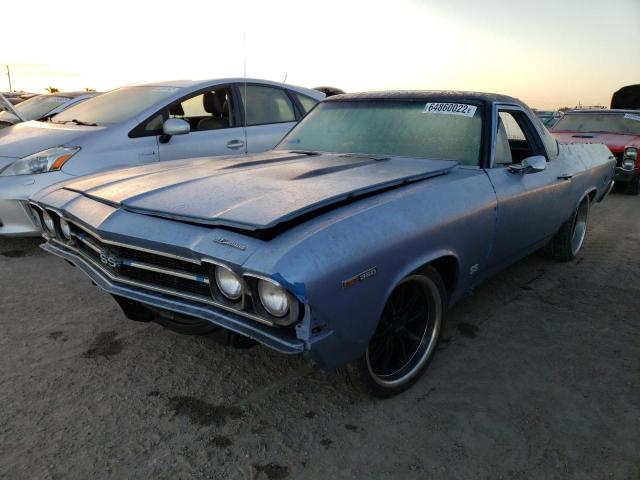 136809B305193 - 1969 CHEVROLET ELCAMINO BLUE photo 2