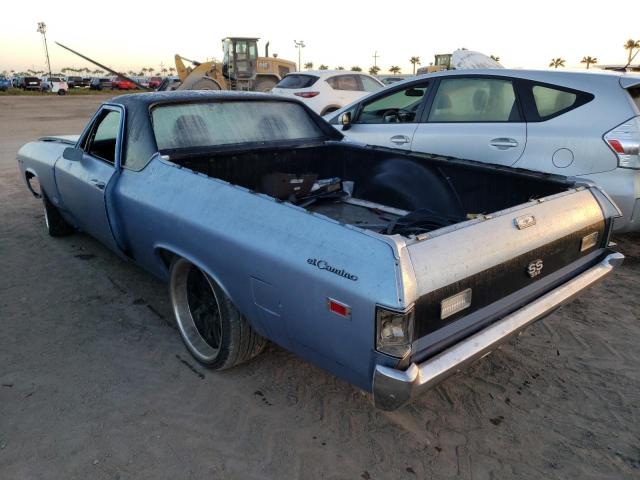 136809B305193 - 1969 CHEVROLET ELCAMINO BLUE photo 3