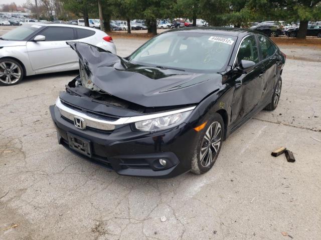 19XFC1F71GE033747 - 2016 HONDA CIVIC EXL Czarny zdjęcie 2
