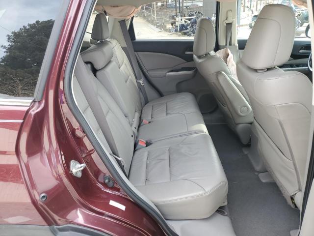 5J6RM4H71CL022509 - 2012 HONDA CR-V EXL BURGUNDY photo 6