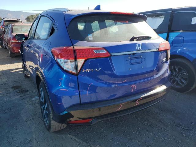 3CZRU6H10KG718474 - 2019 HONDA HR-V SPORT BLUE photo 3