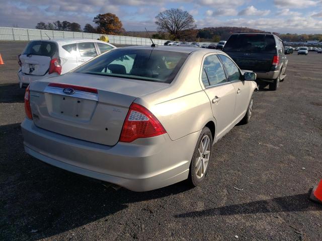 3FAHP0JA5AR333758 - 2010 FORD FUSION SEL SILVER photo 4