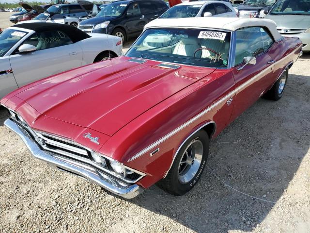 136679Z316809 - 1969 CHEVROLET CHEVELL SS RED photo 2