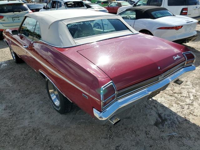 136679Z316809 - 1969 CHEVROLET CHEVELL SS RED photo 3