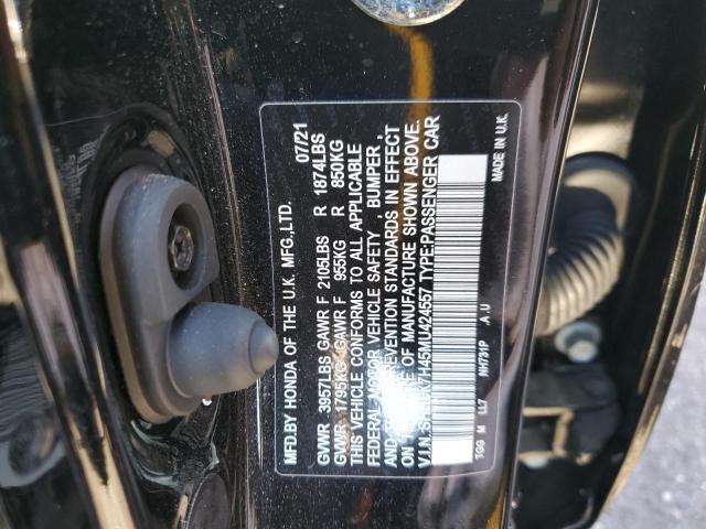 SHHFK7H45MU424557 - 2021 HONDA CIVIC SPOR BLACK photo 10