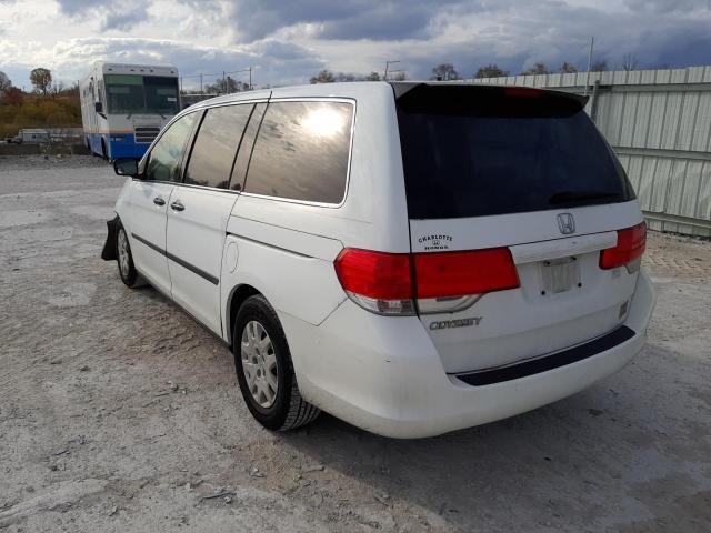 5FNRL38208B039318 - 2008 HONDA ODYSSEY LX WHITE photo 3