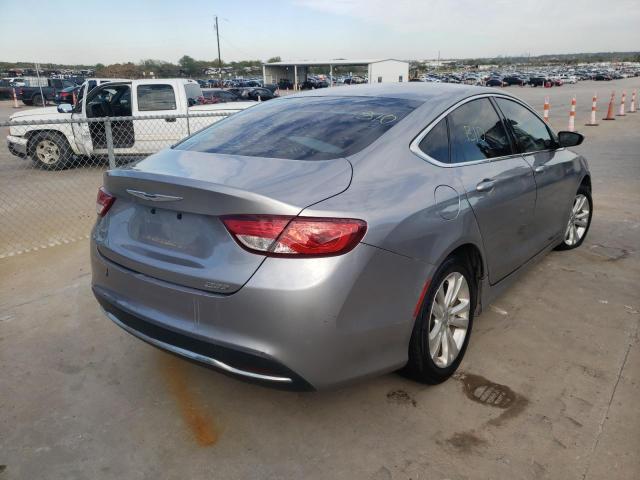 1C3CCCAB7FN702855 - 2015 CHRYSLER 200 LIMITE GRAY photo 4