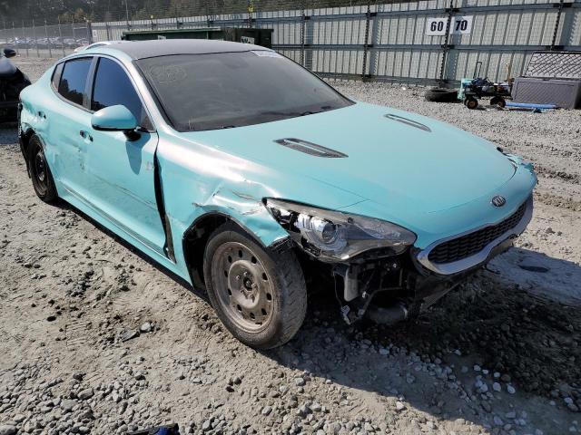 KNAE15LA2J6032402 - 2018 KIA STINGER TURQUOISE photo 1