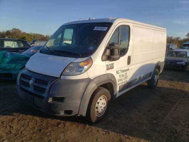 3C6TRVAG5GE108781 - 2016 RAM PROMASTER WHITE photo 2