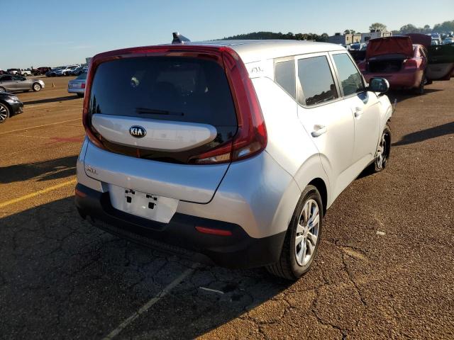 KNDJ23AU6M7749111 - 2021 KIA SOUL LX SILVER photo 4