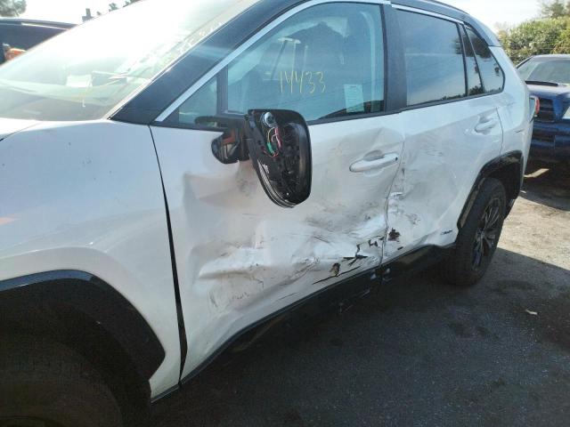 4T3E6RFVXNU079921 - 2022 TOYOTA RAV4 XSE WHITE photo 9