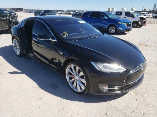 5YJSA1H24FFP62582 - 2015 TESLA MODEL S 85 BLACK photo 1