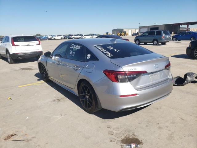 2HGFE2F52NH537631 - 2022 HONDA CIVIC SPOR 银色 照片 3