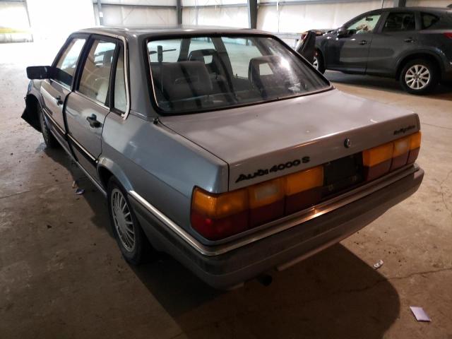 WAUFB0811FA165329 - 1985 AUDI 4000 S CUS BLUE photo 3