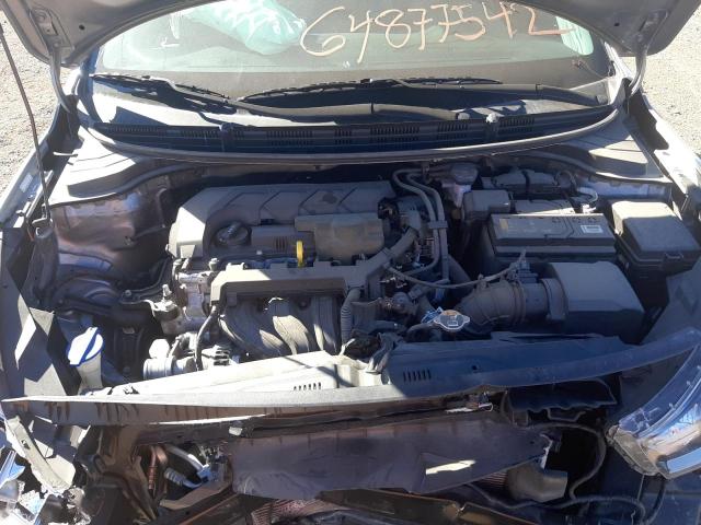 3KPA25AD3ME367677 - 2021 KIA RIO S GRAY photo 7