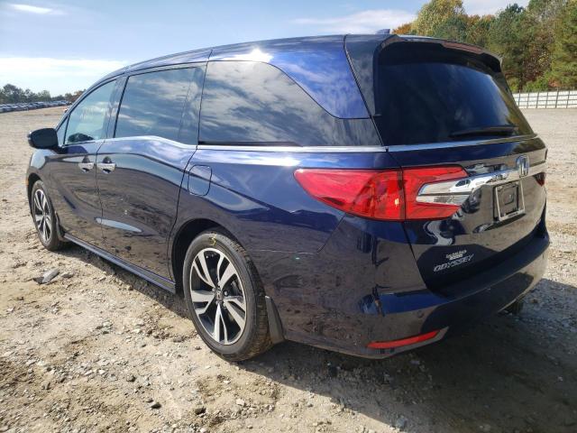 5FNRL6H90LB022865 - 2020 HONDA ODYSSEY EL BLUE photo 3